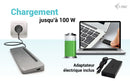 i-tec USB-C Metal Ergonomic 3x 4K Display Docking Station with Power Delivery 100 W + Universal Charger 100 W