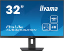 iiyama ProLite XUB3293UHSN-B5 80 cm (31,5") 3840 x 2160 pixels 4K Ultra HD LCD Zwart PC plat scherm