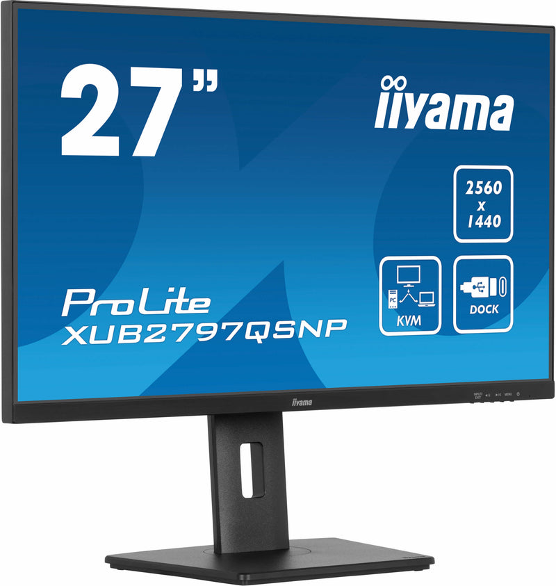 iiyama ProLite XUB2797QSNP-B1 27" (68,6 cm) PC Flat Panel Monitor 2560 x 1440 Pixels Quad HD LED Zwart