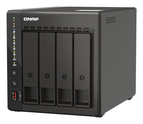 QNAP TS-453E NAS Tower Intel® Celeron® J6412 8 Go 0 To QNAP QTS Noir