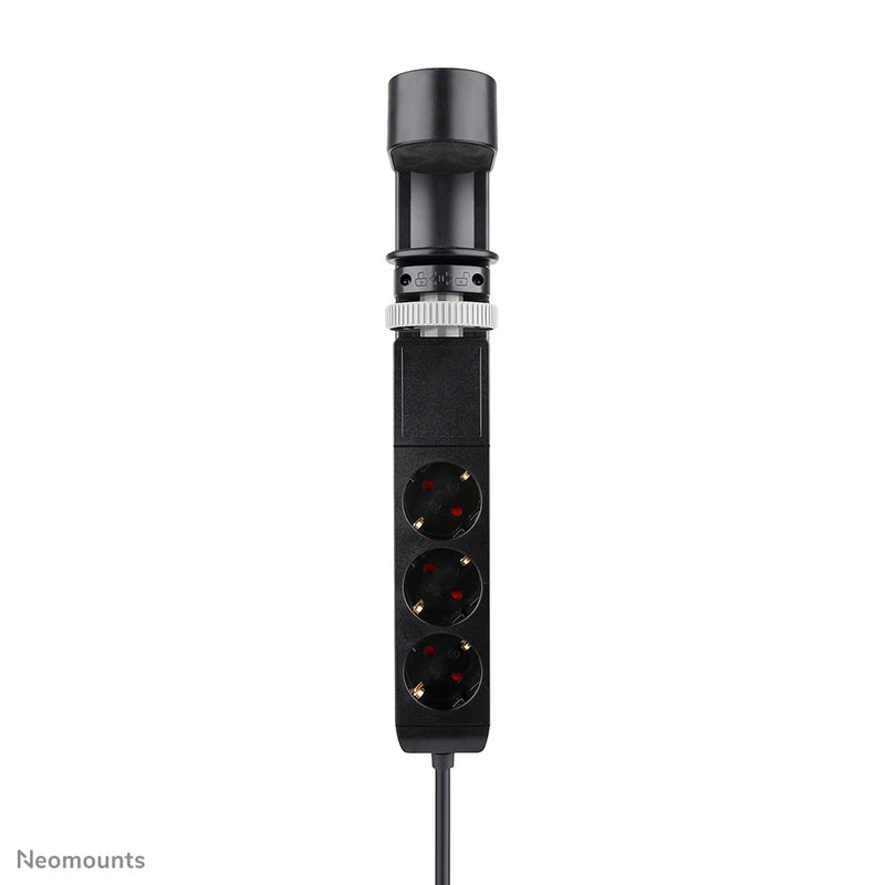 Neomounts DS22-840BL6 Multiprise de bureau avec pince et ports USB-C et USB-A - charge rapide