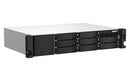 QNAP TS-864EU-RP-8G NAS Rack storage server (2 U) Intel® Celeron® N5095 8 GB DDR4 0 TB QNAP Turbo System Black