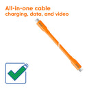 CLUB3D Kabel / Adapter câble USB USB4 Gen 2x2 2 m USB C Orange